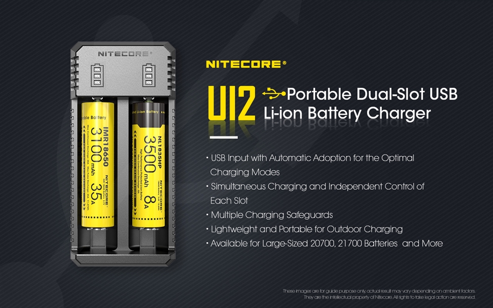Nitecore UI2, Încărcător USB, Li-ion/ IMR - imagine 8