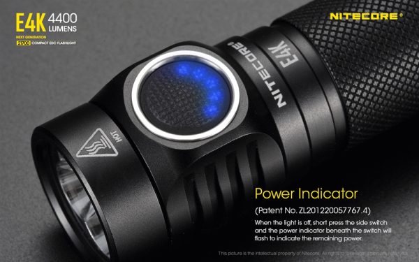 Nitecore E4K Versiune 2022, Lanterna Profesionala, Reîncărcabilă USB-C, 4400 Lumeni, 211 Metri