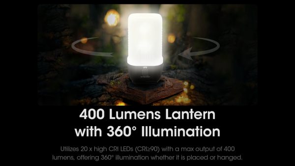 Nitecore LR70, Lanterna Felinar, Reîncărcabil USB-C, 3000 Lumeni, 300 Metri, Functie Powerbank, Lumina Rosie