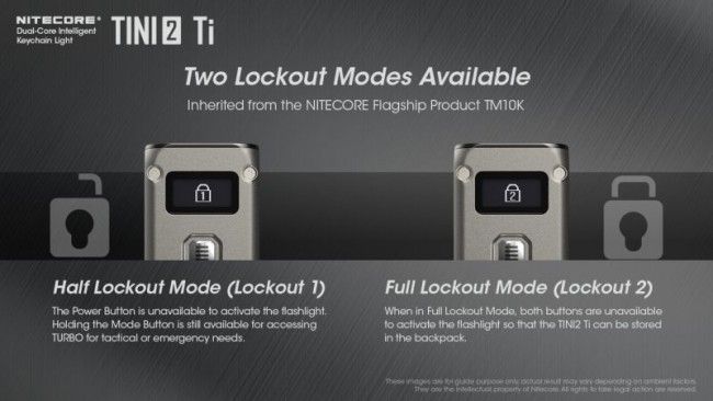 Nitecore TINI2 Ti, Lanternă Breloc, Reîncărcabilă USB-C, 500 Lumeni, 89 Metri - imagine 3