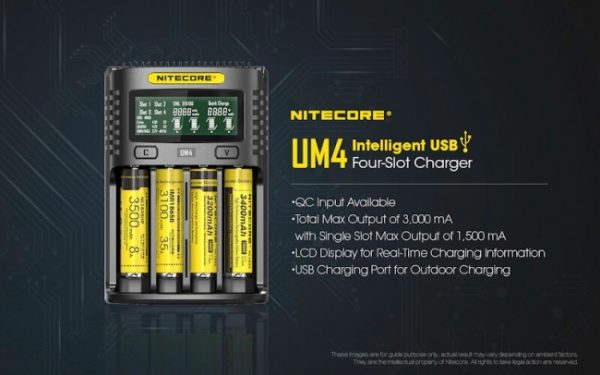 Nitecore UM4, Încărcător Universal USB, Mod QC