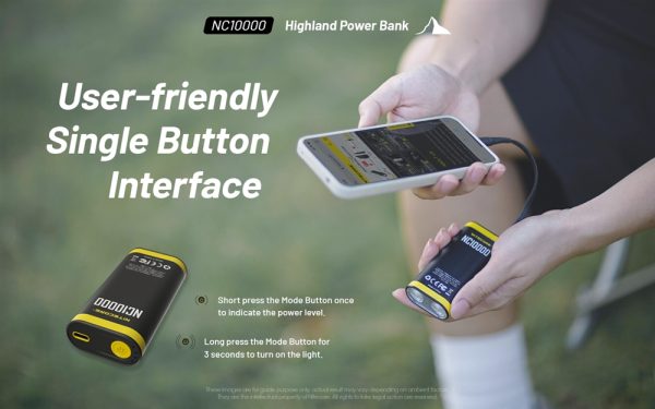 Nitecore NC10000, Baterie Externă, 36 Wh, 10000 mAh, Functie Lanterna, 50 Lumeni
