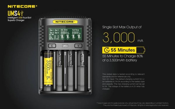 Nitecore UMS4, Încărcător Universal USB, Mod QC