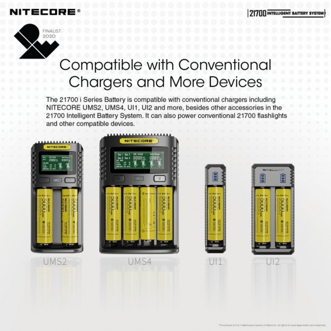 Pachet Nitecore ML21 + MPB21 + NL2150HPi, Lanterna 80 Lumeni, Acumulator 21700i, Power Bank Magnetic - imagine 13