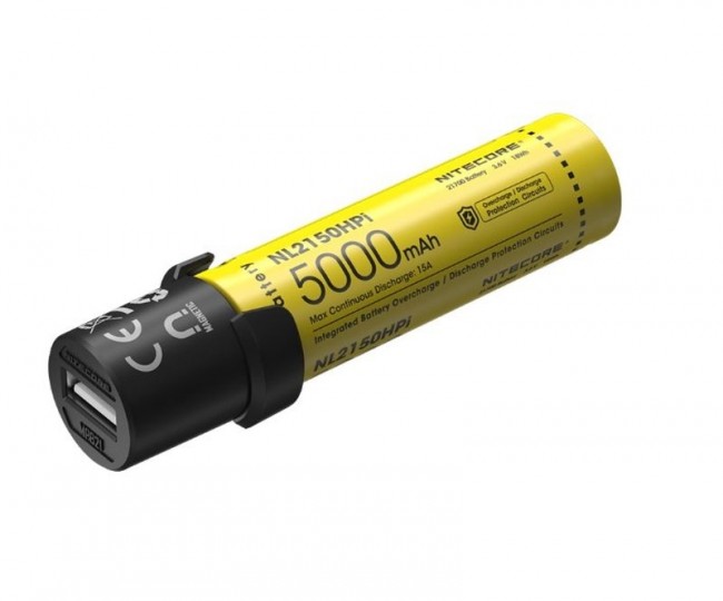 Pachet Nitecore ML21 + MPB21 + NL2150HPi, Lanterna 80 Lumeni, Acumulator 21700i, Power Bank Magnetic - imagine 2