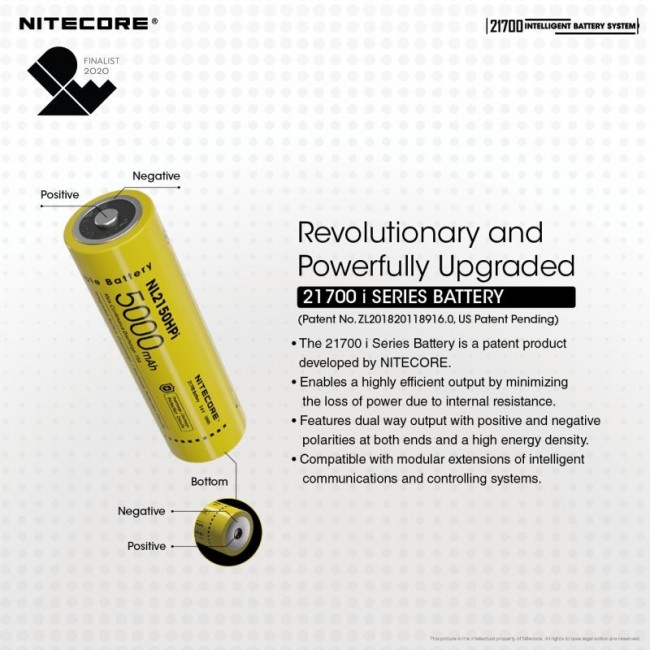 Pachet Nitecore ML21 + MPB21 + NL2150HPi, Lanterna 80 Lumeni, Acumulator 21700i, Power Bank Magnetic - imagine 6