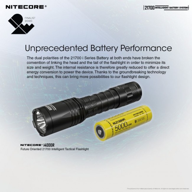 Pachet Nitecore ML21 + MPB21 + NL2150HPi, Lanterna 80 Lumeni, Acumulator 21700i, Power Bank Magnetic - imagine 8